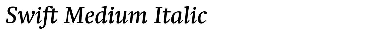 Swift Medium Italic image
